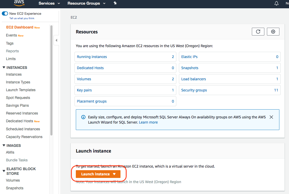 launching aws ec2 instance